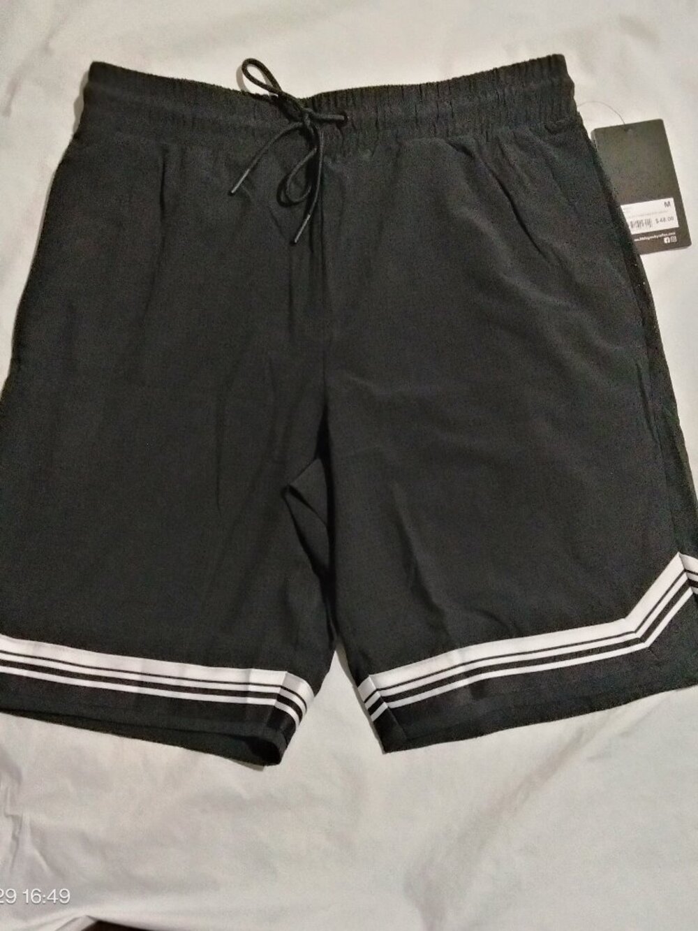 90 Degree by Reflex Men's Flight Perforated Shorts Black M NWT Athletic